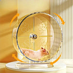 Silent Transparent Hamster Running Wheel – Quiet Exercise Wheel for Hamsters & Gerbils
