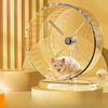 Silent Transparent Hamster Running Wheel – Quiet Exercise Wheel for Hamsters & Gerbils