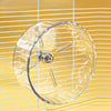 Silent Transparent Hamster Running Wheel – Quiet Exercise Wheel for Hamsters & Gerbils
