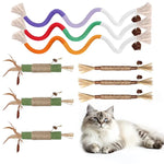 Interactive Cat Chew Rope Toy Set