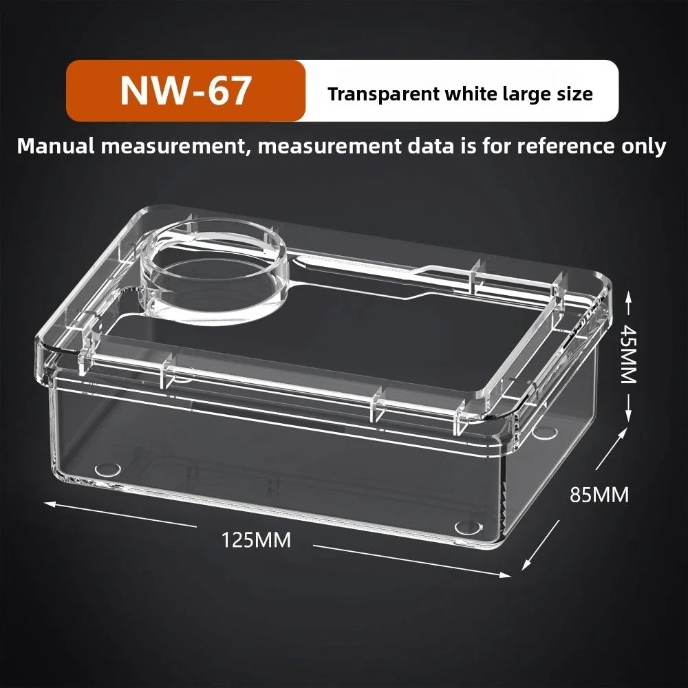 Transparent Reptile Insect Feeding Bowl