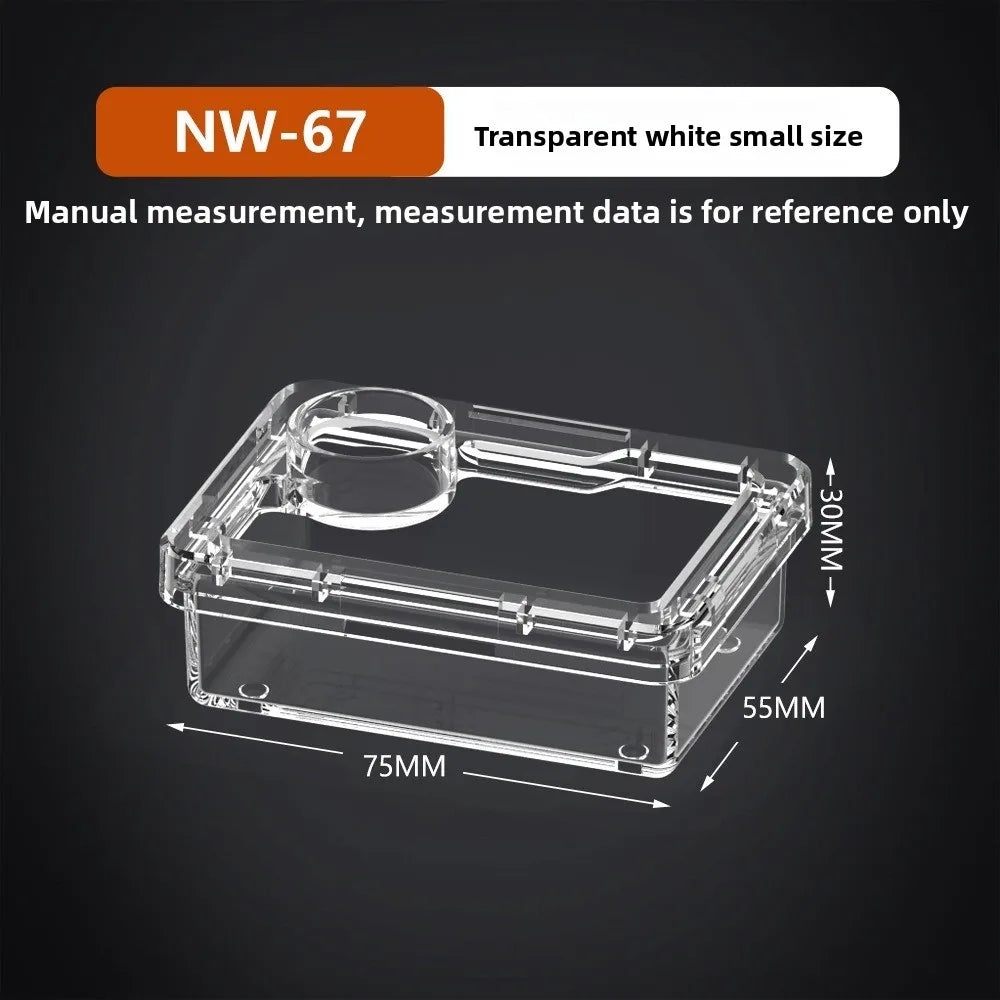 Transparent Reptile Insect Feeding Bowl