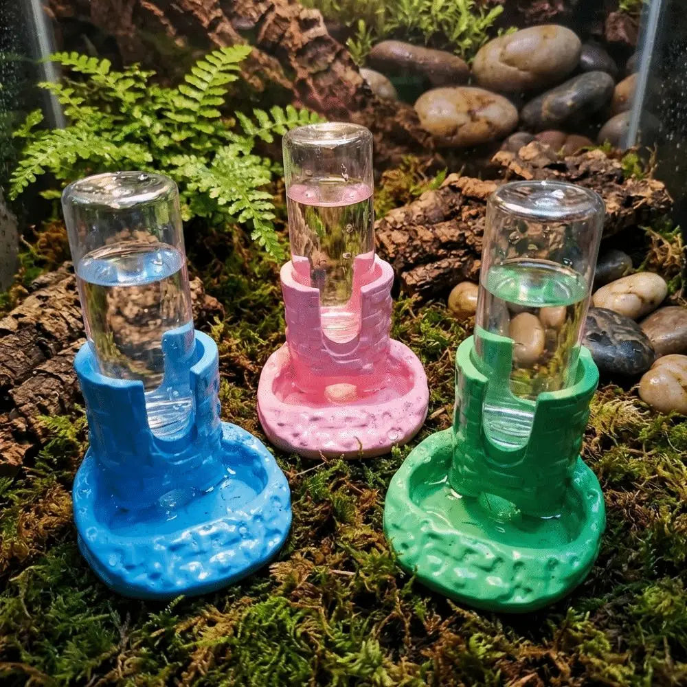 Automatic Reptile Water Dispenser with Removable Dish