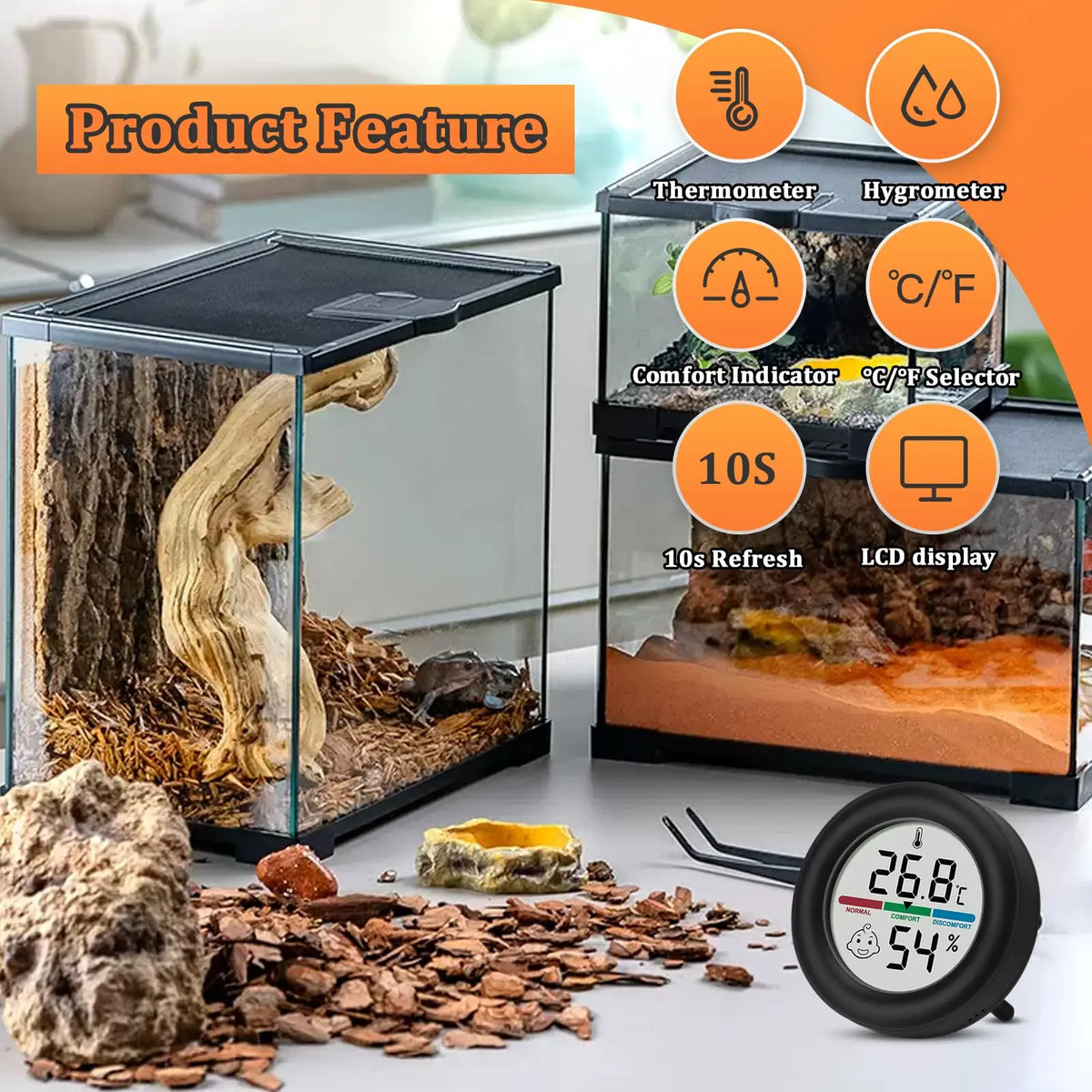 Digital Reptile Thermometer & Hygrometer