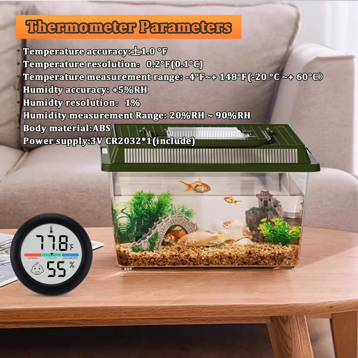 Digital Reptile Thermometer & Hygrometer
