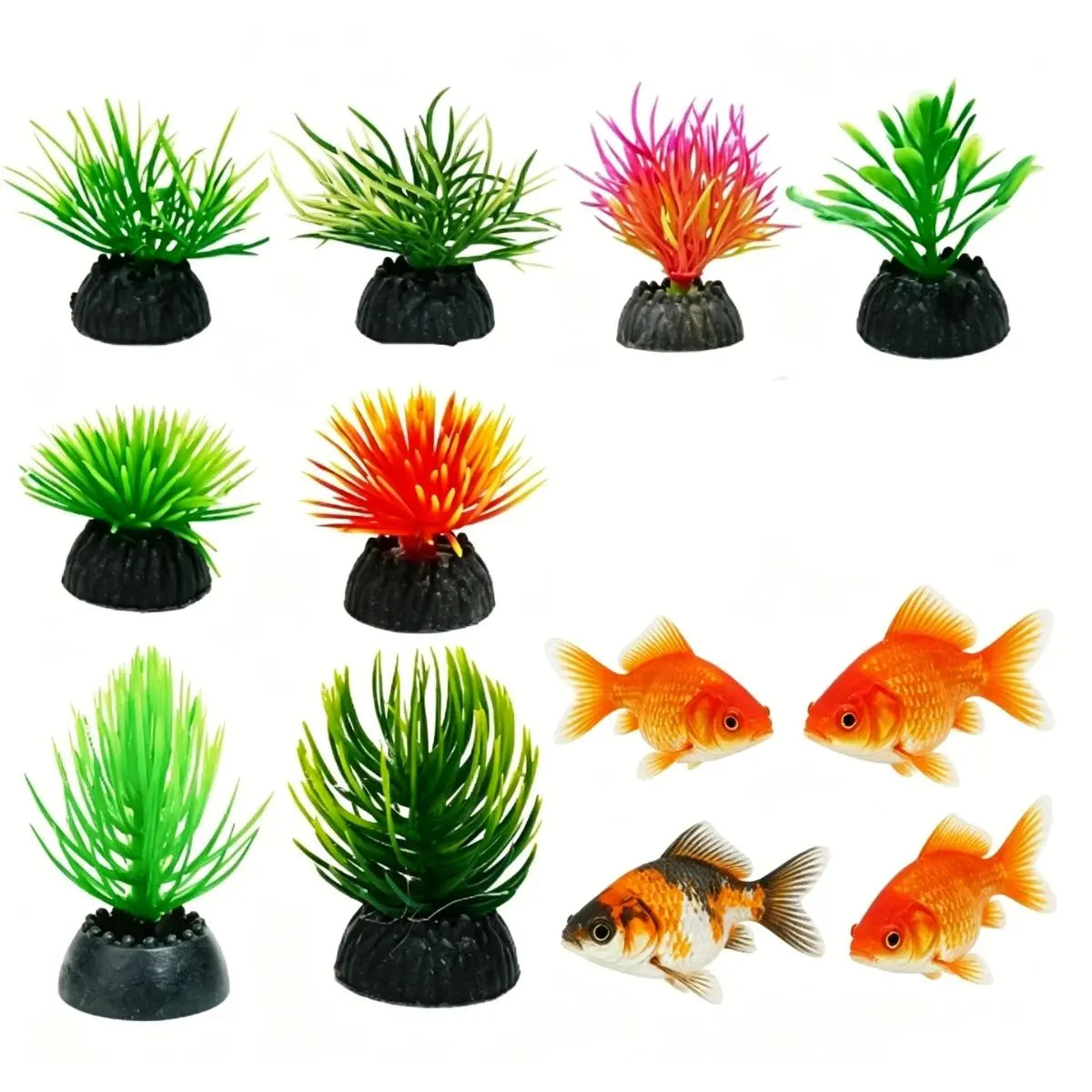 8-Piece Artificial Aquarium Plant Set