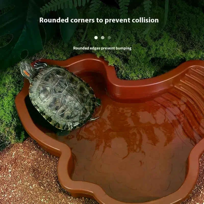 Reptile Food & Water Dish with Built-In Steps