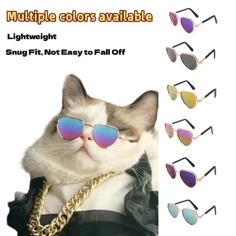 Playful Pet Sunglasses for Cats & Small Dogs