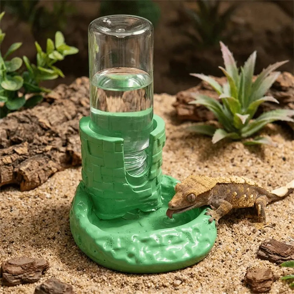 Automatic Reptile Water Dispenser with Removable Dish