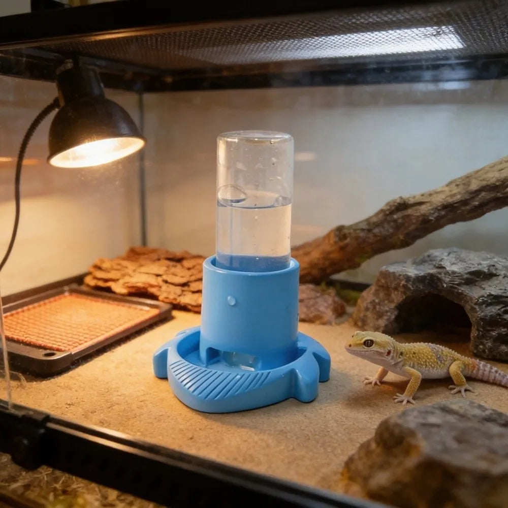 Automatic Reptile Water Dispenser with Removable Dish