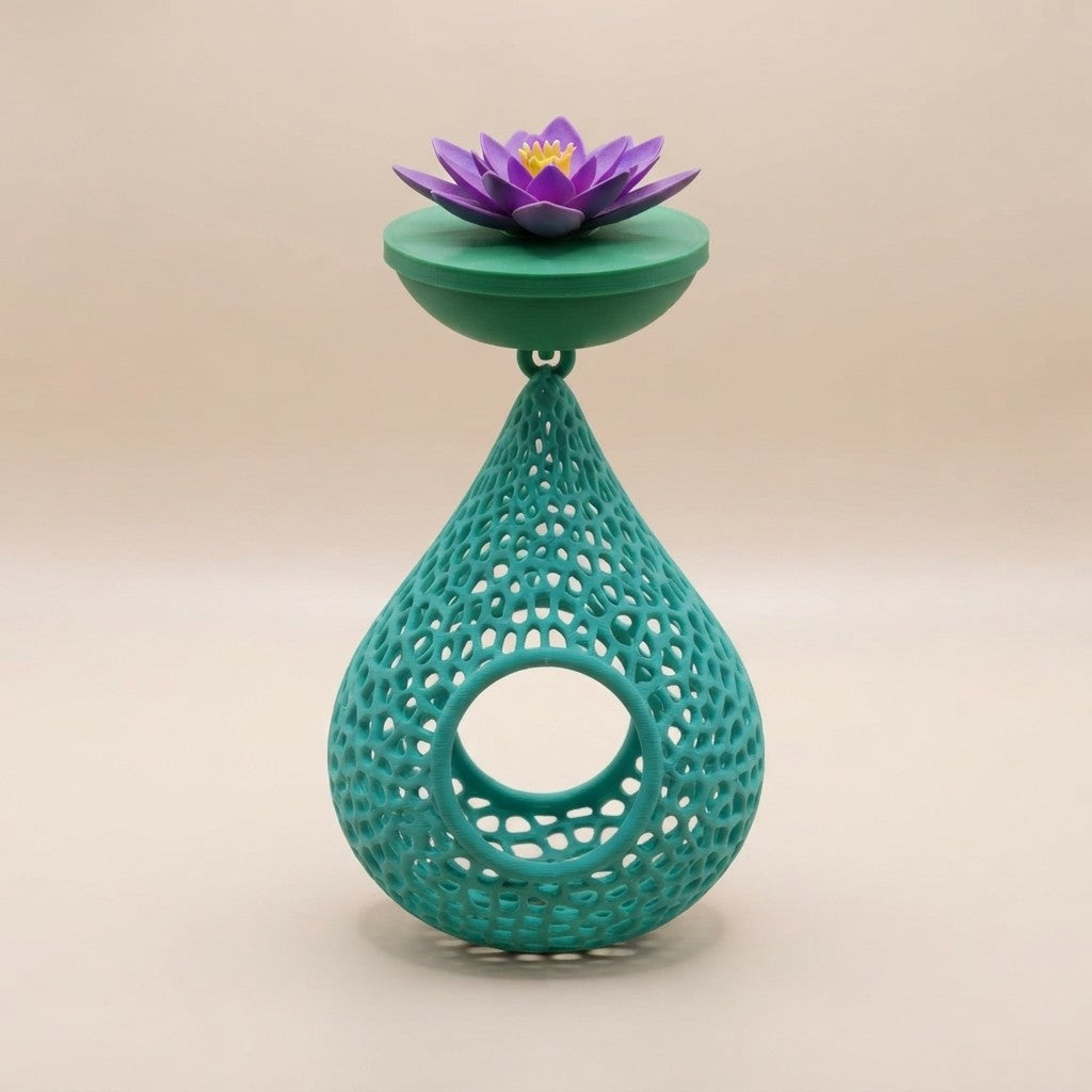 Floating Lily Flower Fish Tank Decor – Artificial Aquarium Plant Ornament