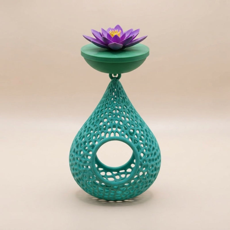 Floating Lily Flower Fish Tank Decor – Artificial Aquarium Plant Ornament