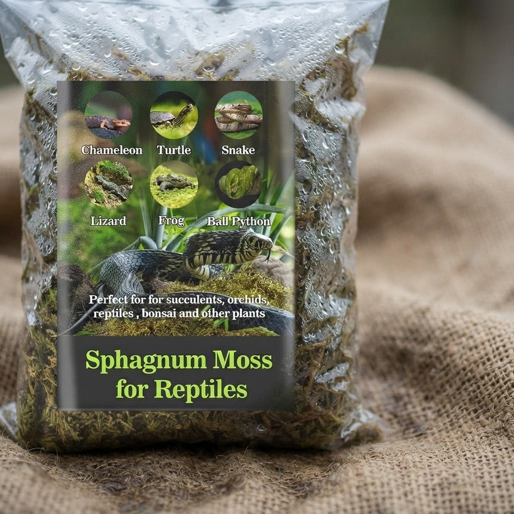 Sphagnum Moss for Reptiles – Natural Substrate for Humidity & Burrowing
