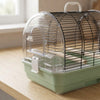 Portable Small Bird Travel Cage – Lightweight Carrier with Wooden Perches for Budgies, Finches & Parakeets