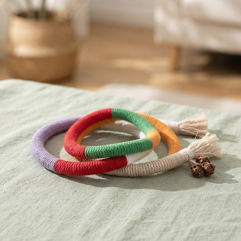 Interactive Cat Chew Rope Toy Set