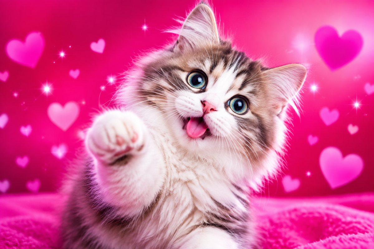 Playful Cat Banner